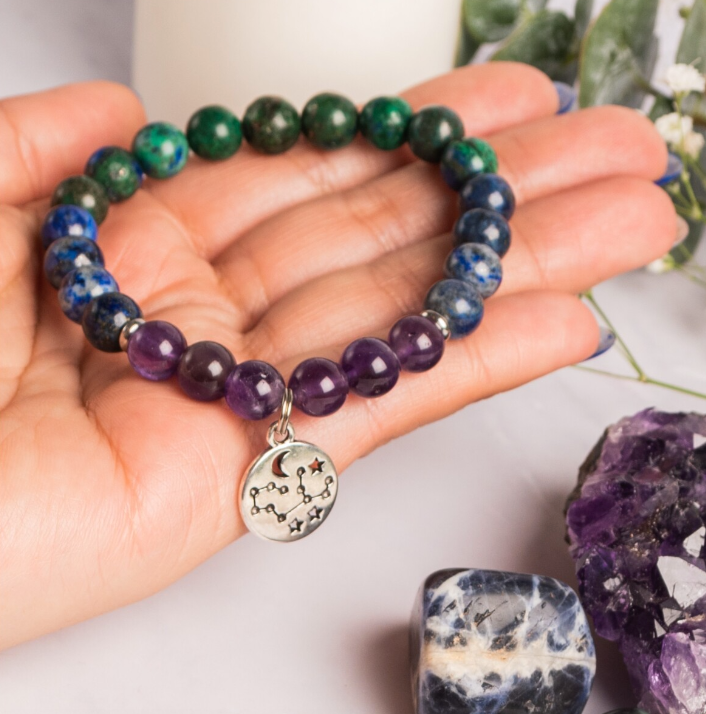 Pulsera piedras naturales signos zodiacales sagitario
