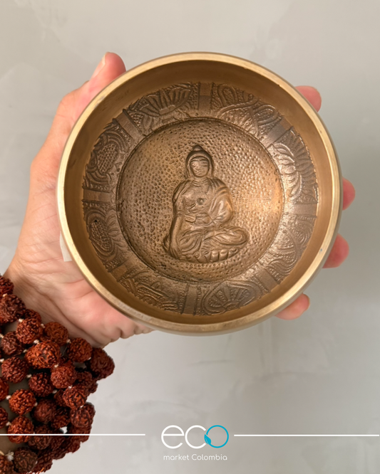 Cuenco Tibetano Nota Sol Chakra Garganta I 10 cm