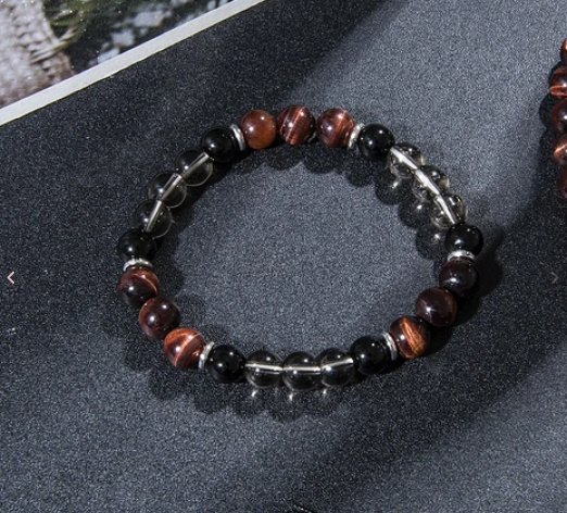 Brazalete onixo y ojo de tigre