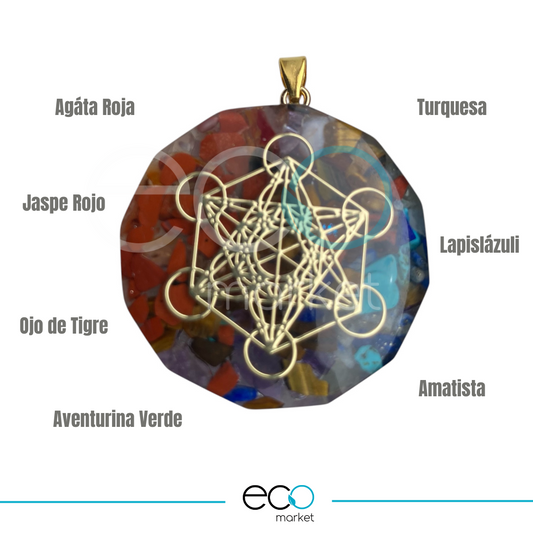 Collar Dije Orgonite Metatron
