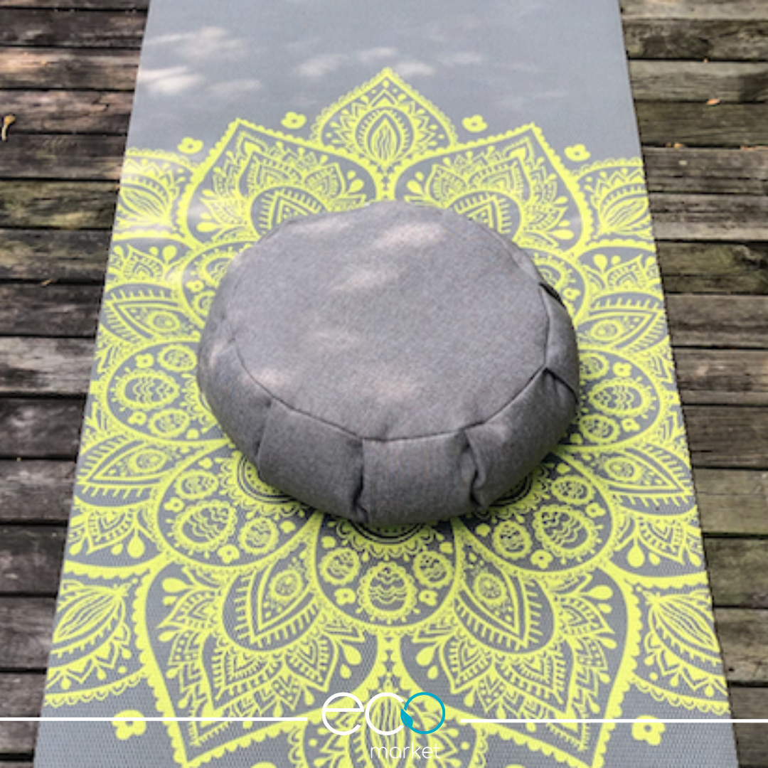 Cojin zafu color gris