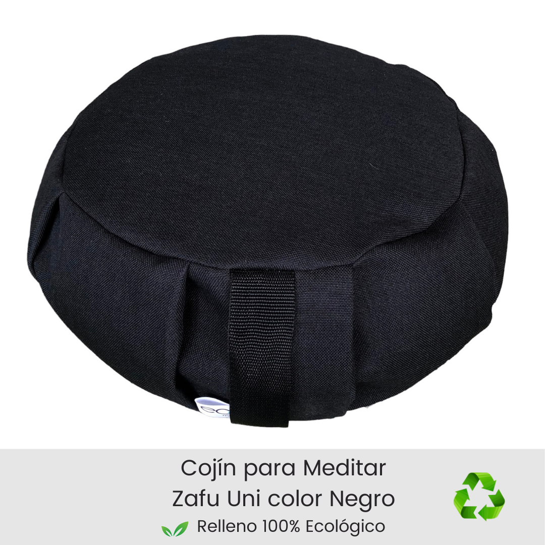 Cojin zafu color negro
