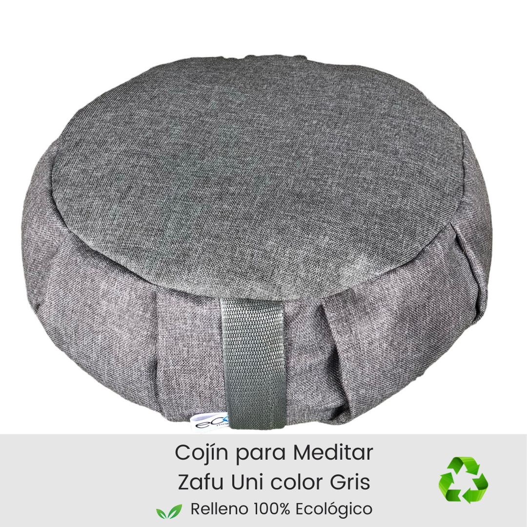 Cojin zafu color gris