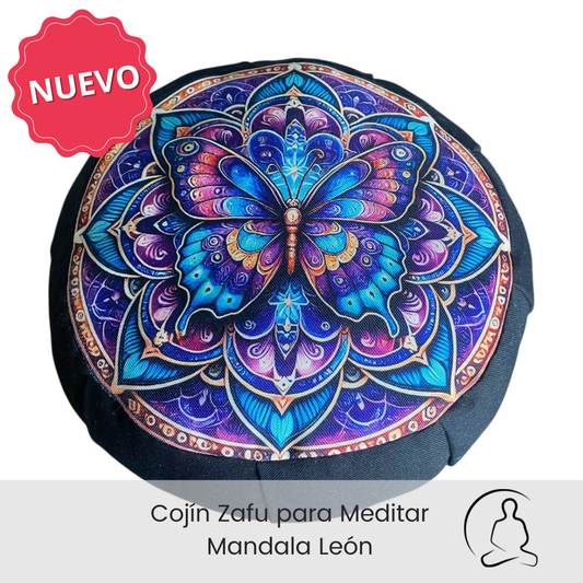 Cojín Zafu Mandala Mariposa