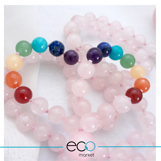 Japamala Cuarzo 7 chakras