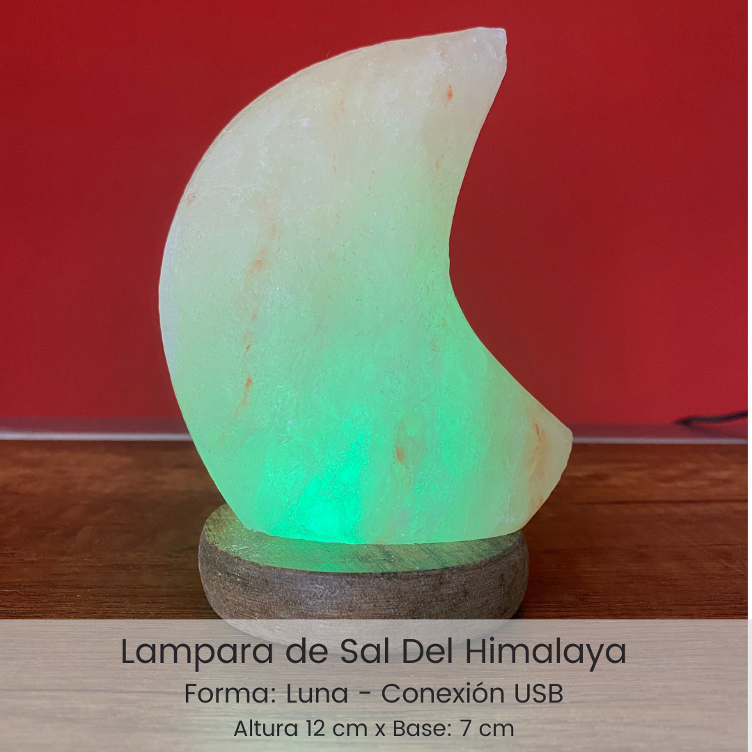Lampara de sal del Himalaya Luna