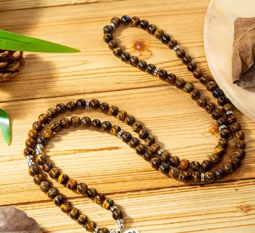 Japamala Ojo de Tigre Equilibra Chakra Plexo Solar