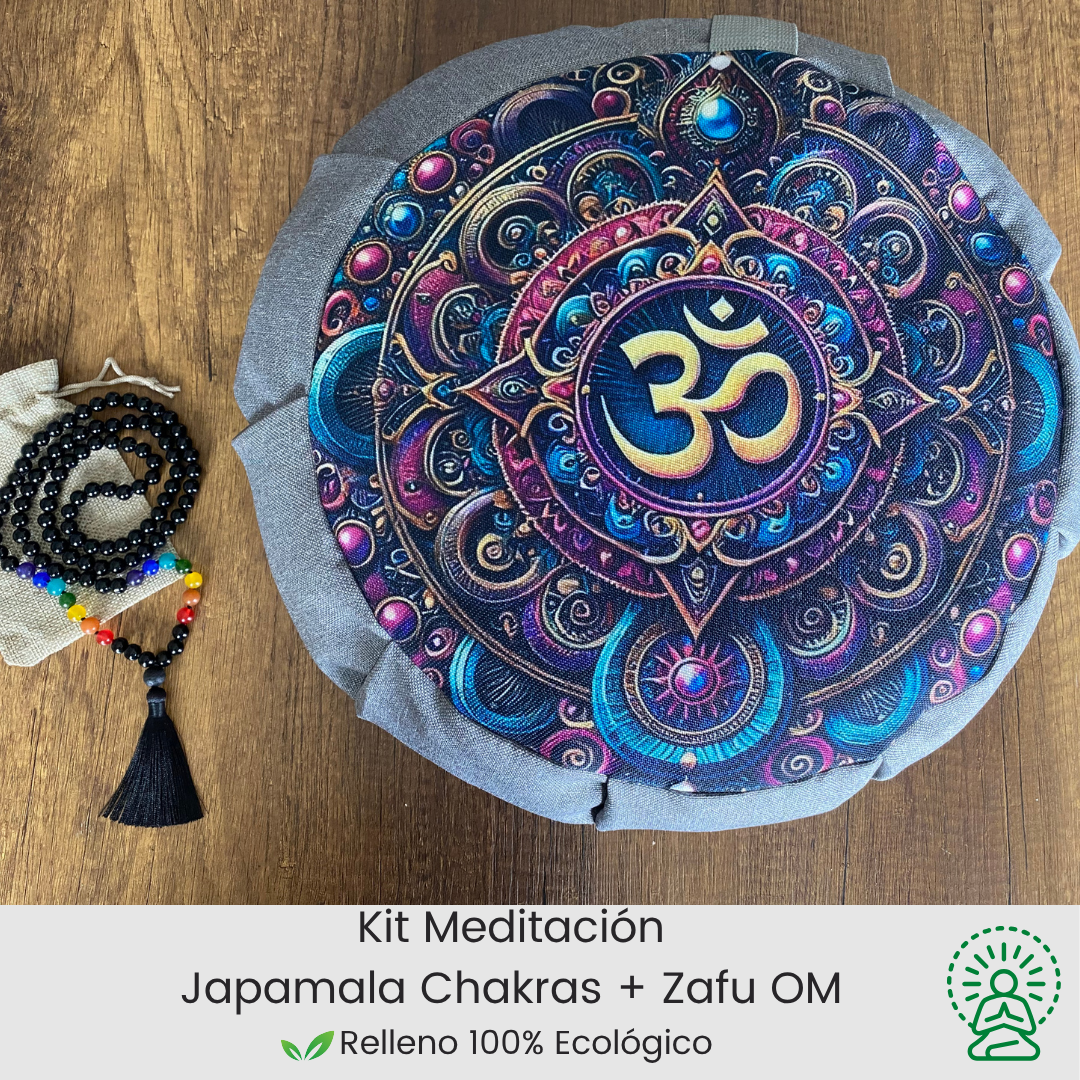 Kit para meditar zafu pavo om