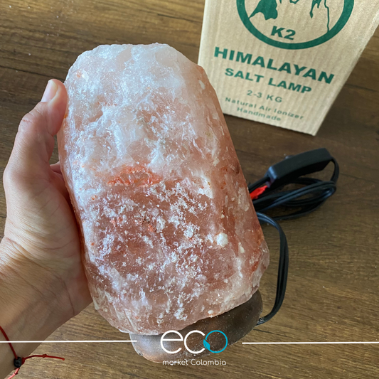 Lampara de sal del Himalaya