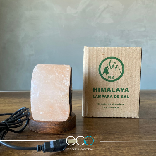 Lampara de sal del Himalaya flor de la vida