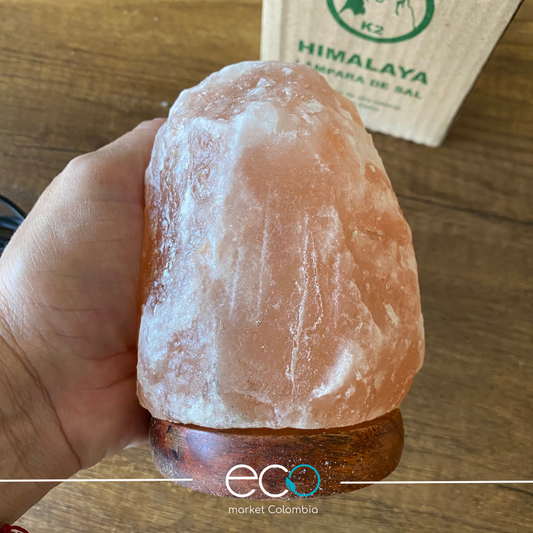 Lampara de sal del Himalaya roca