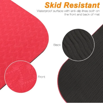 mat / Colchoneta 6 mm para yoga rojo