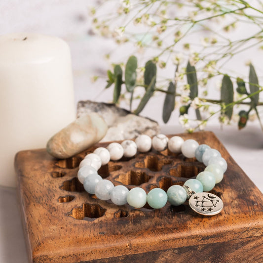 Pulsera piedras naturales signos zodiacales geminis