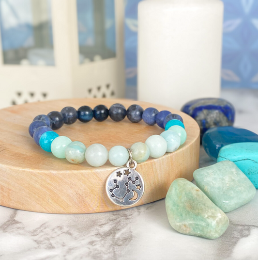 Pulsera piedras naturales signos zodiacales virgo