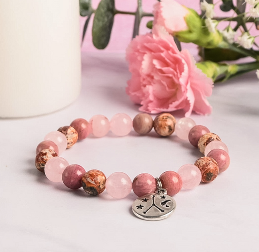 Pulsera piedras naturales signos zodiacales