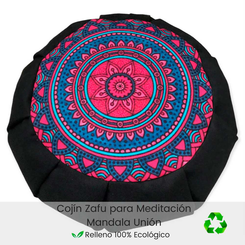 Cojin zafu para meditar Unión base negra