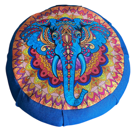 Cojin zafu mandala elefante