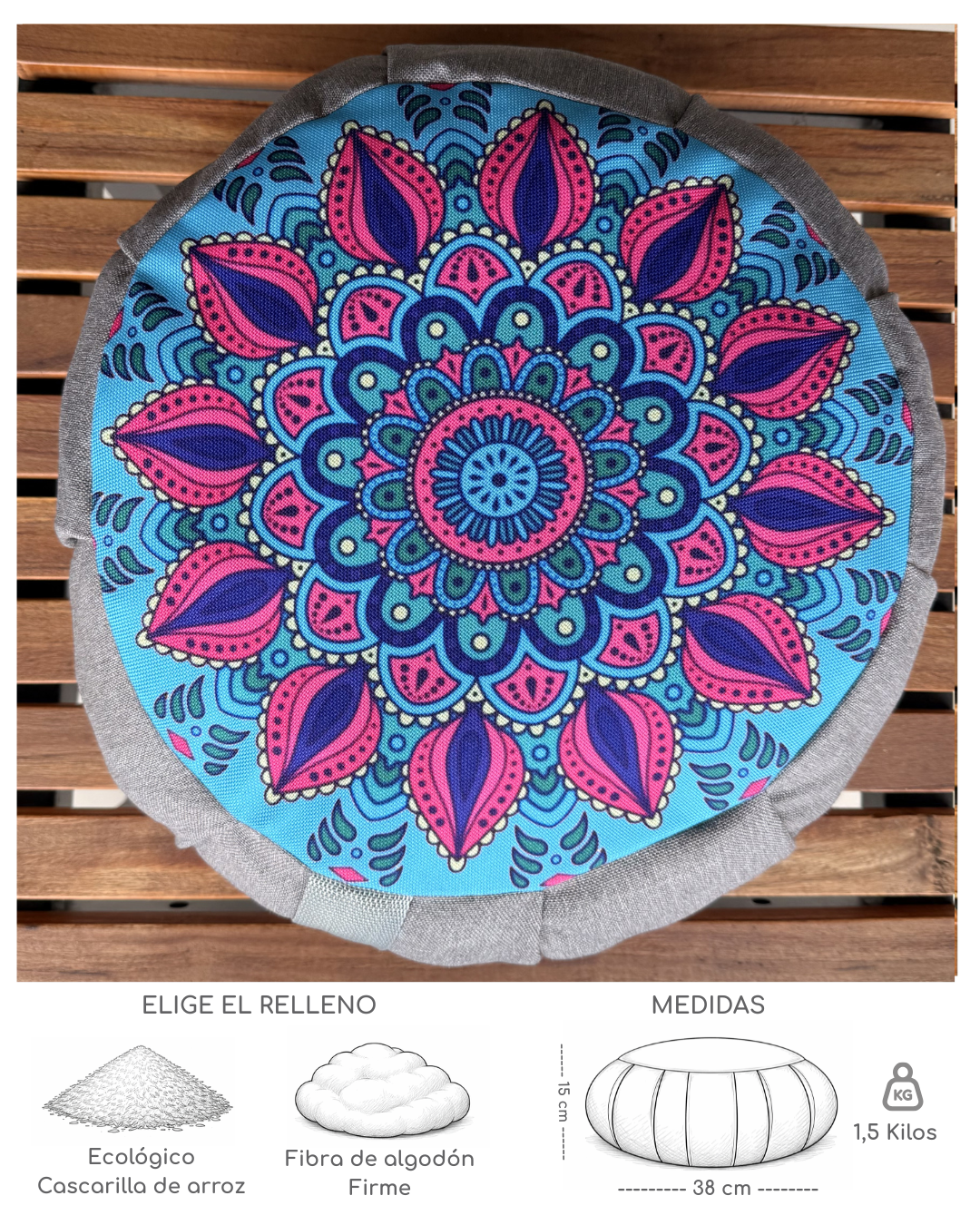 Cojín Mandala Amor Propio