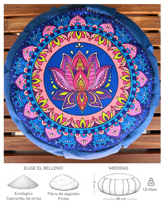 Cojín Mandala Flor de Loto