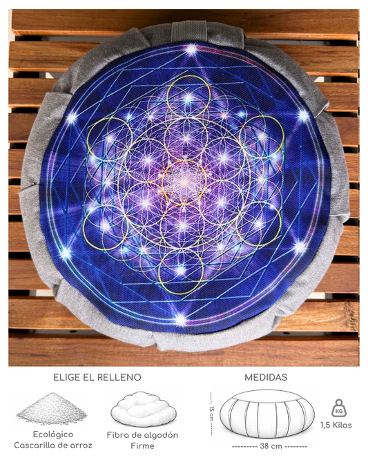 Zafu Mandala Metatron Indigo