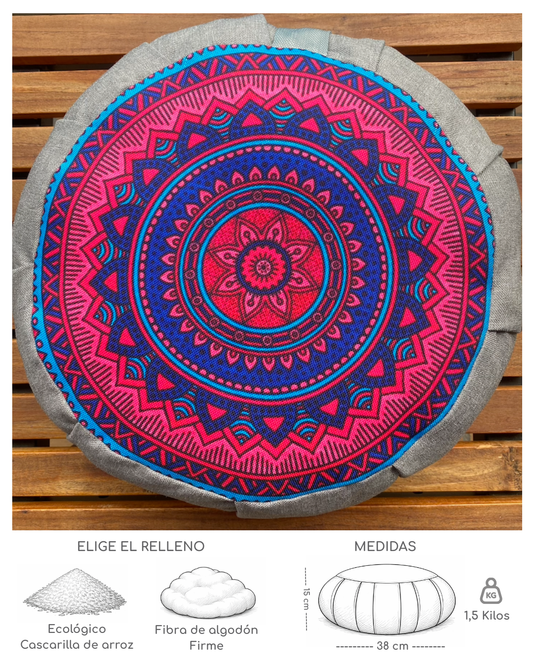Cojín Zafu Mandala Unión