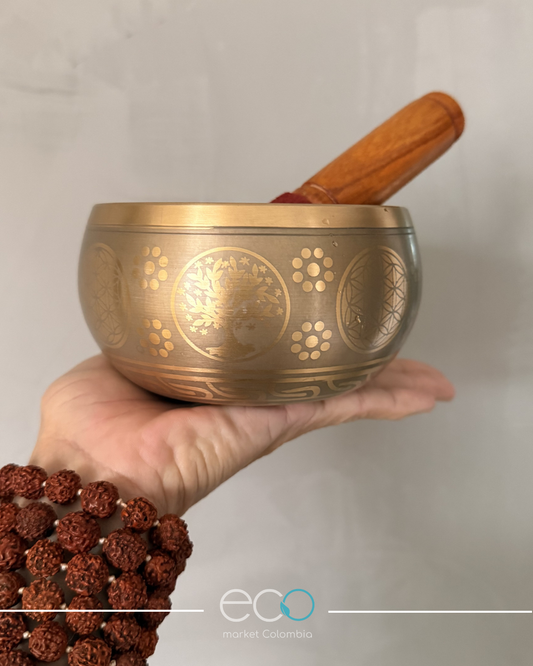 Cuenco Tibetano Nota Re Chakra Sacro I 13 cm