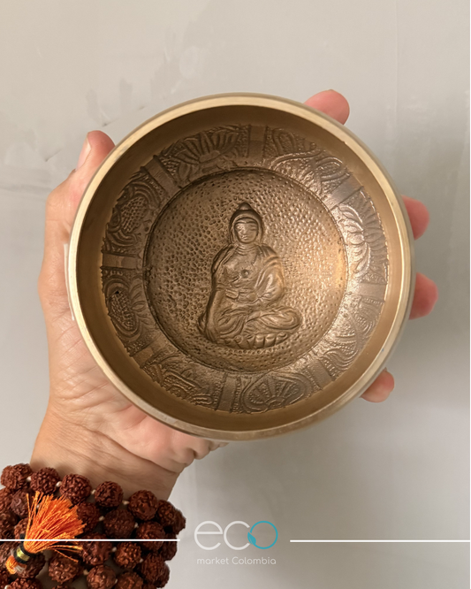 Cuenco Tibetano Nota Mi Chakra Plexo I 11 cm