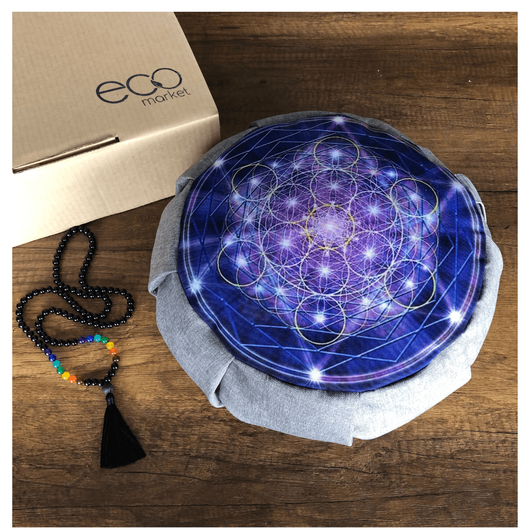 Set para meditar: Cojín zafu metatron