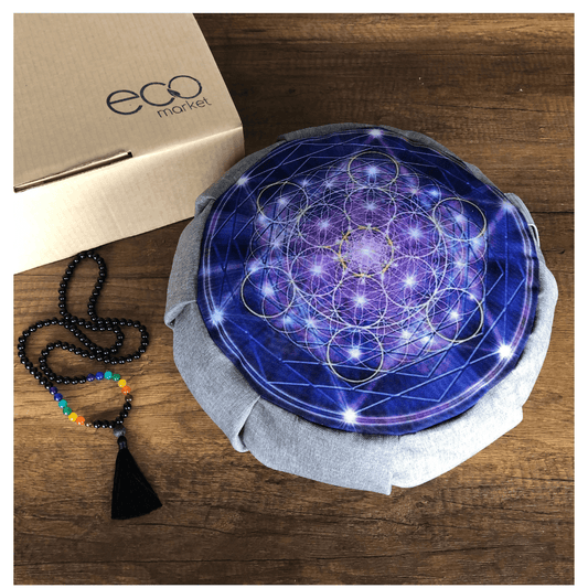 Set para meditar: Cojín zafu metatron