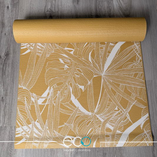 Mat / Colchoneta yoga PVC Diseño Hojas – 5 mm