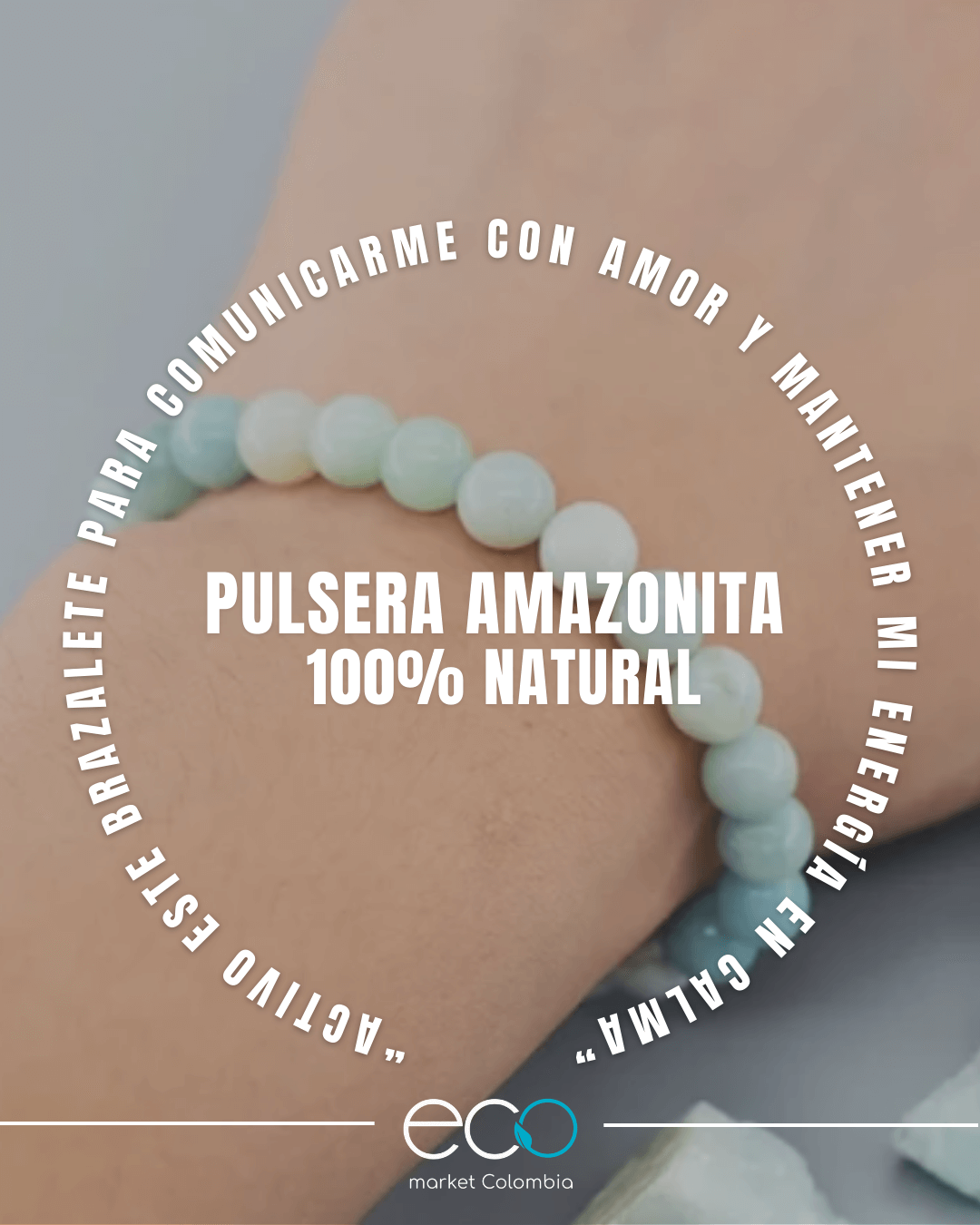 Brazalete en Amazonita | Calma y Comunicación Consciente