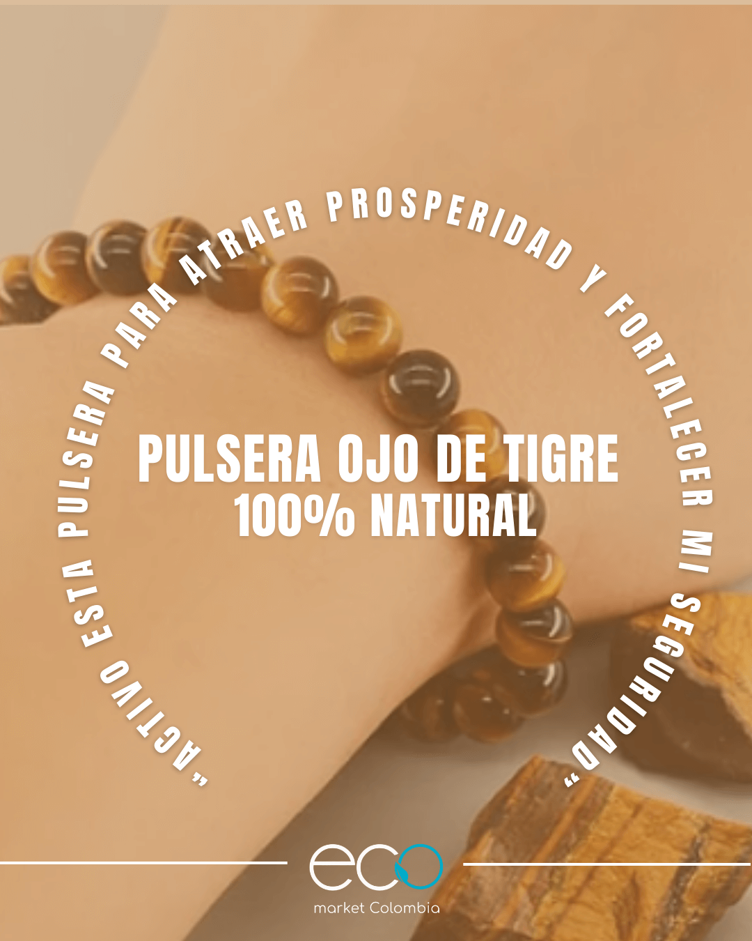 Pulsera Ojo de Tigre Natural