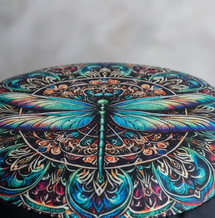 Kit para Meditar Cojín Mandala Libélula