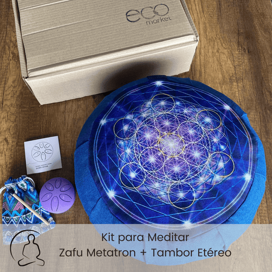 Set para meditar: Cojín zafu metatron