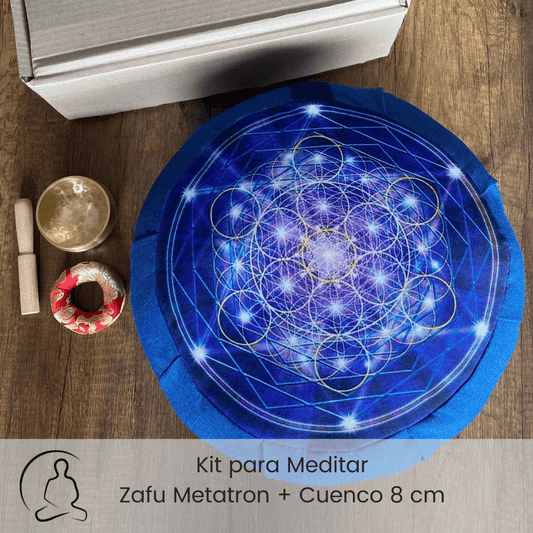 Set para meditar: Cojín zafu metatron