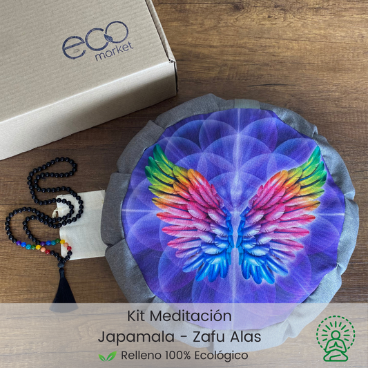 Set para meditar zafu alas