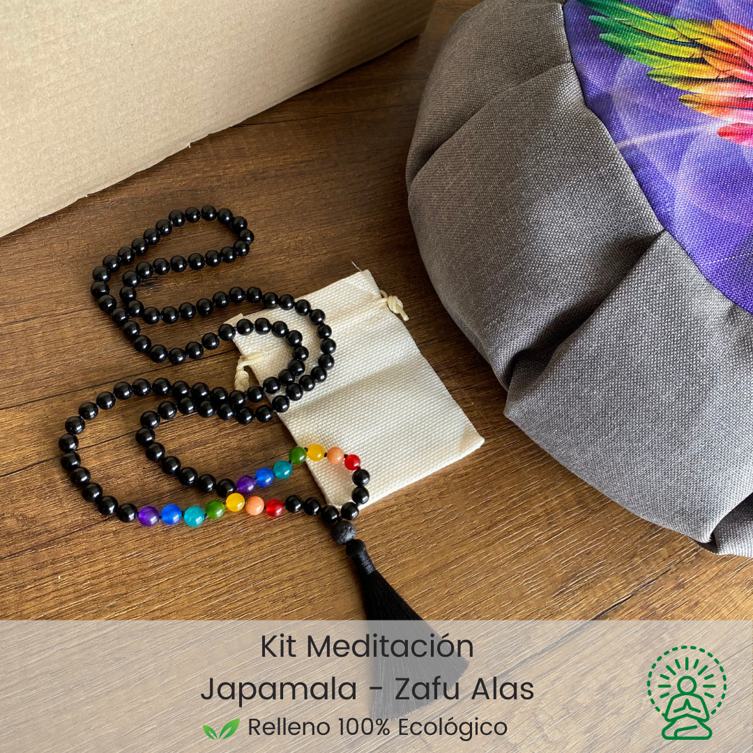 Set para meditar zafu alas