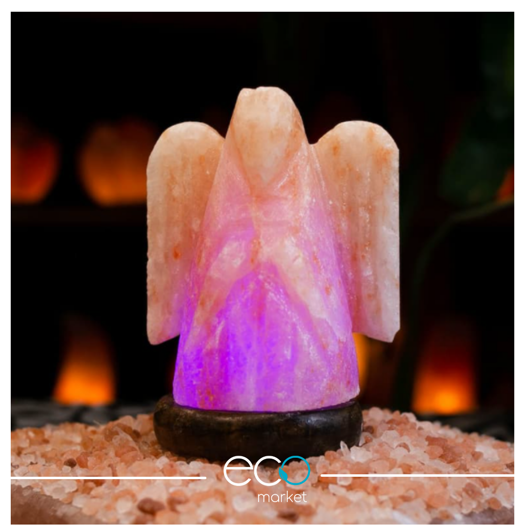 Lampara de sal del Himalaya Angel