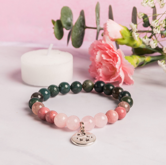 Pulsera piedras naturales signos