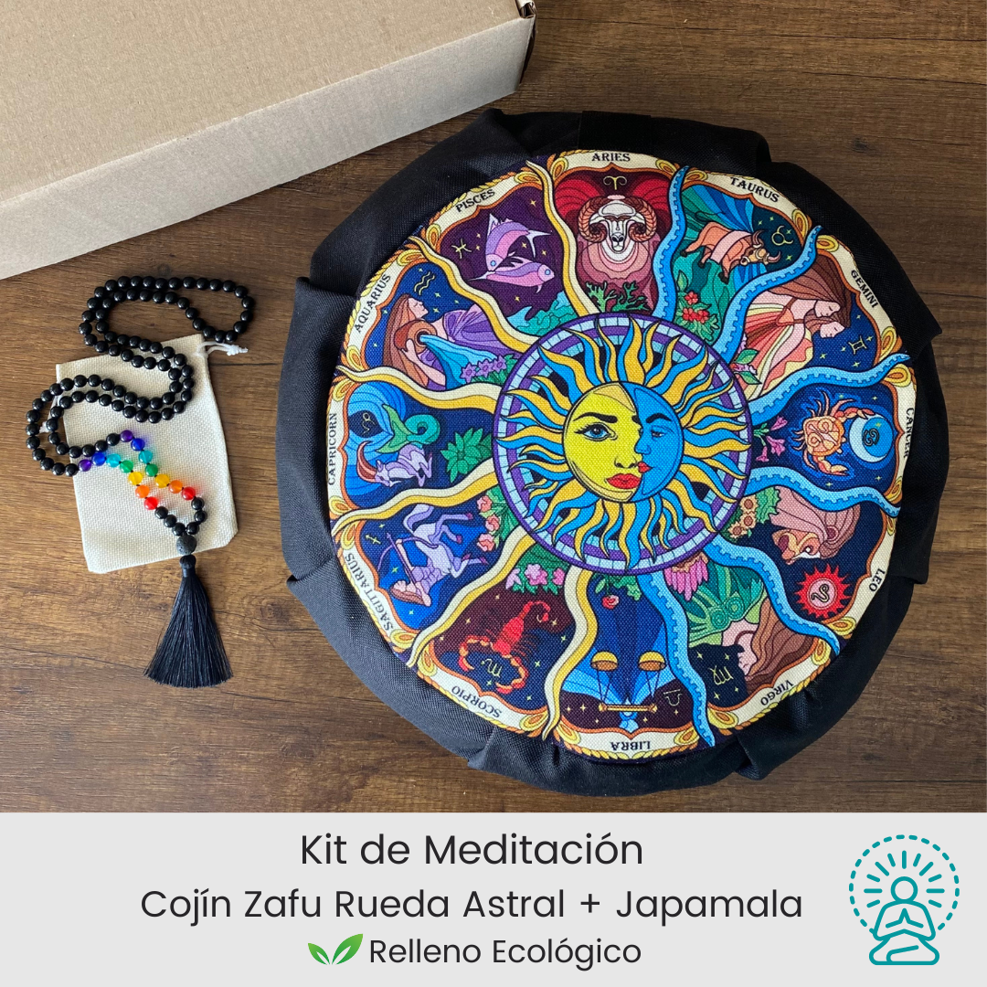 Set para meditar zafu rueda astral