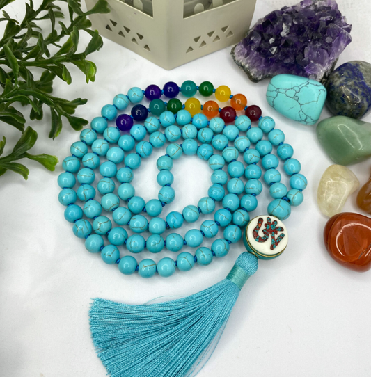 Mala 108 cuentas Equilibra los 7 Chakras