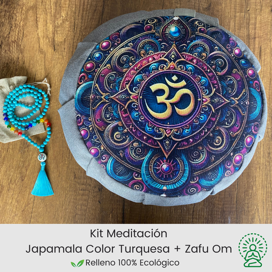Kit para meditar zafu om