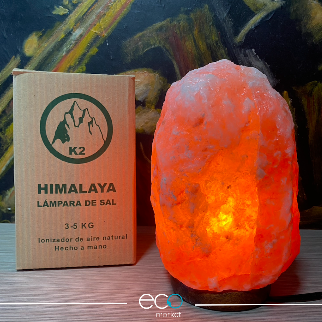 Lampara de sal del Himalaya