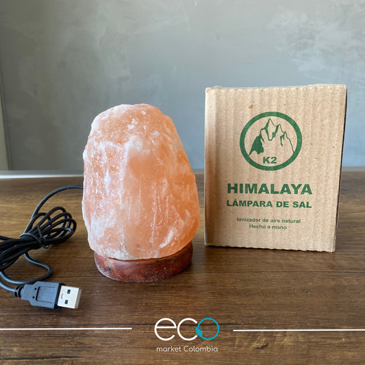Lampara de sal del Himalaya roca